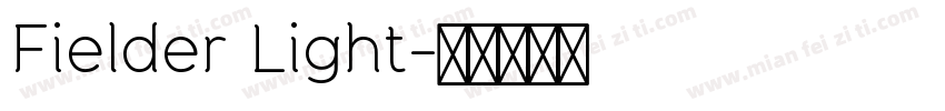 Fielder Light字体转换